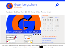 Tablet Screenshot of gutenbergschule.net
